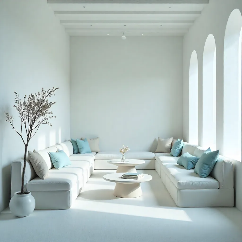 Elegant living room with minimalist decor