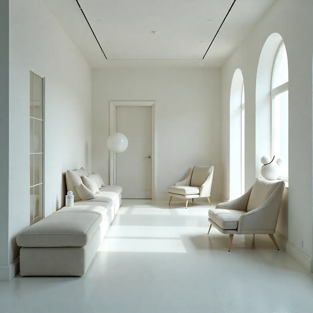 Stylish dining area with modern accessories